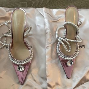 Mach and Mach Pearls and Diamond Pink PVC Size 37.5